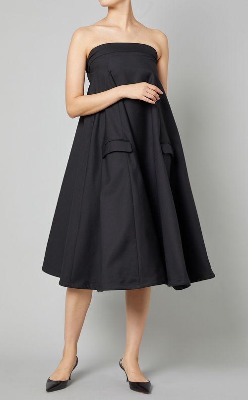 ボレロ付ベアフレアワンピース