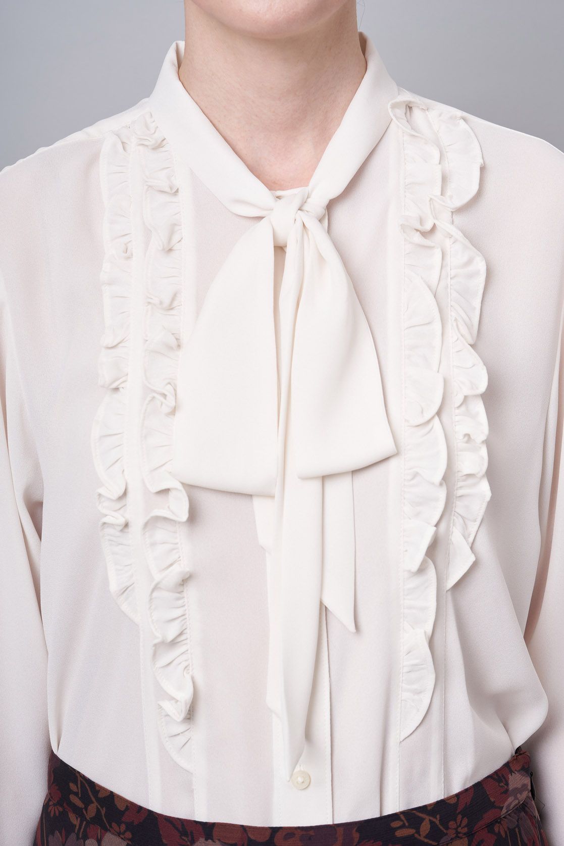 Lauren Ralph Lauren｜ボウタイフリルシャツ