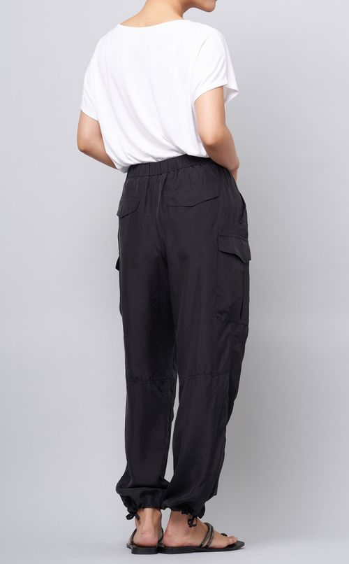 リサイクルシルクジョガーパンツ