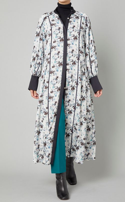 フラワープリントワンピース