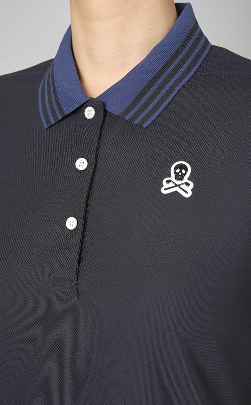 【手洗い可】ラインカラーポロシャツ