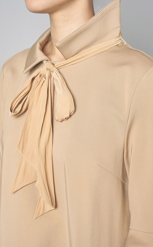 コンパクトジャージースカーフドレス