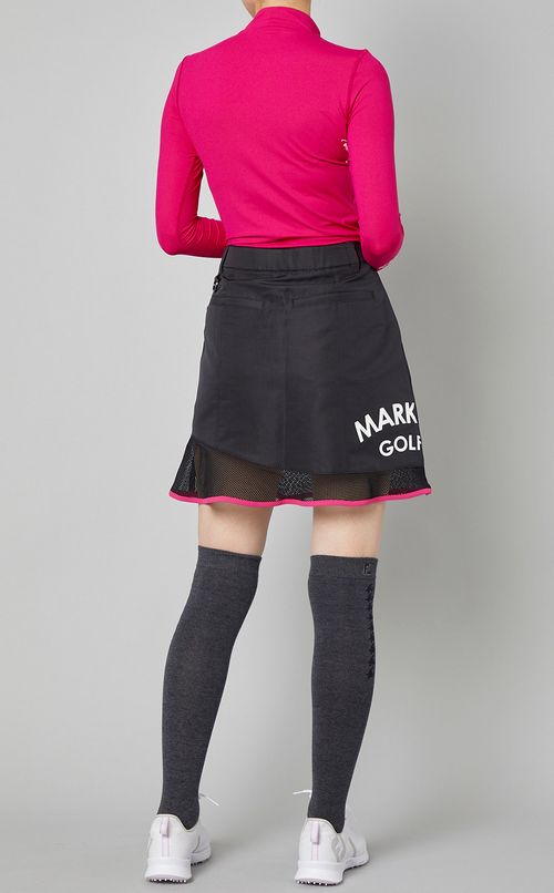 【手洗い可】ロゴプリントハイネックプルオーバー