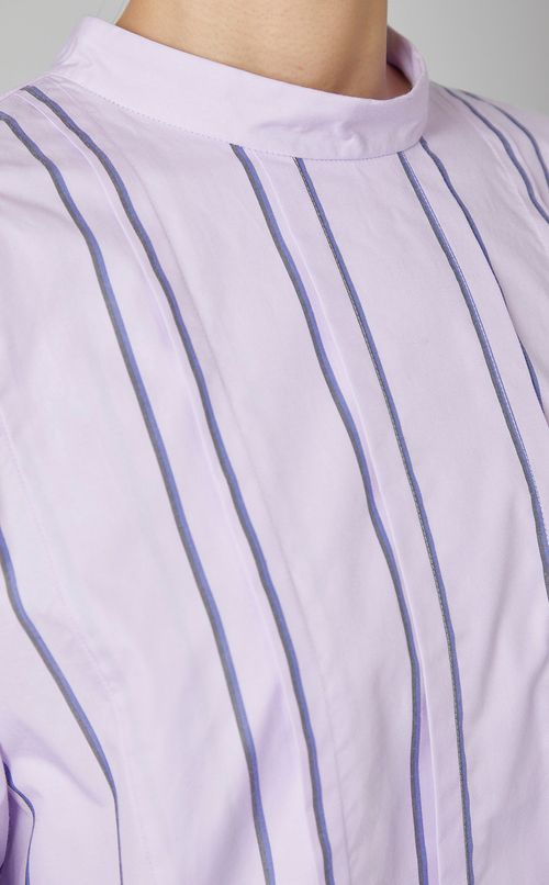 コットンスタンドタックシャツ