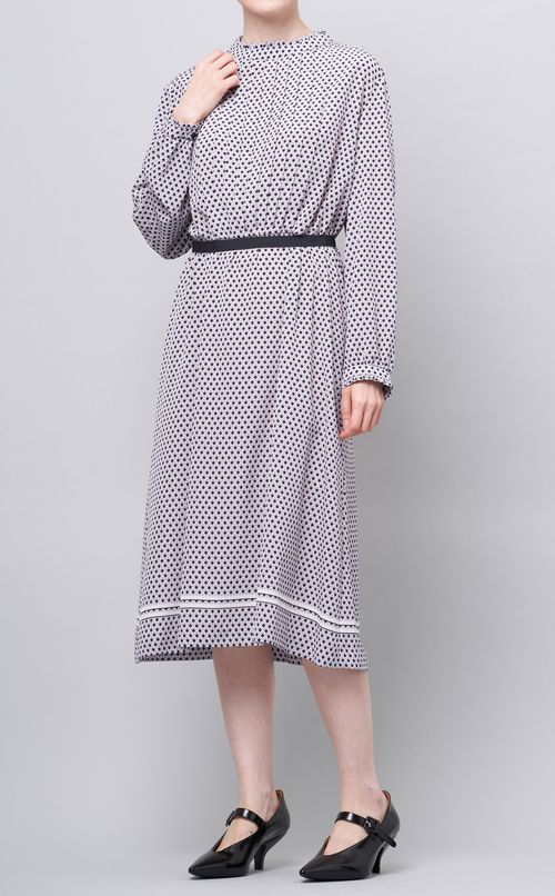 ジオメトリックパネルワンピース