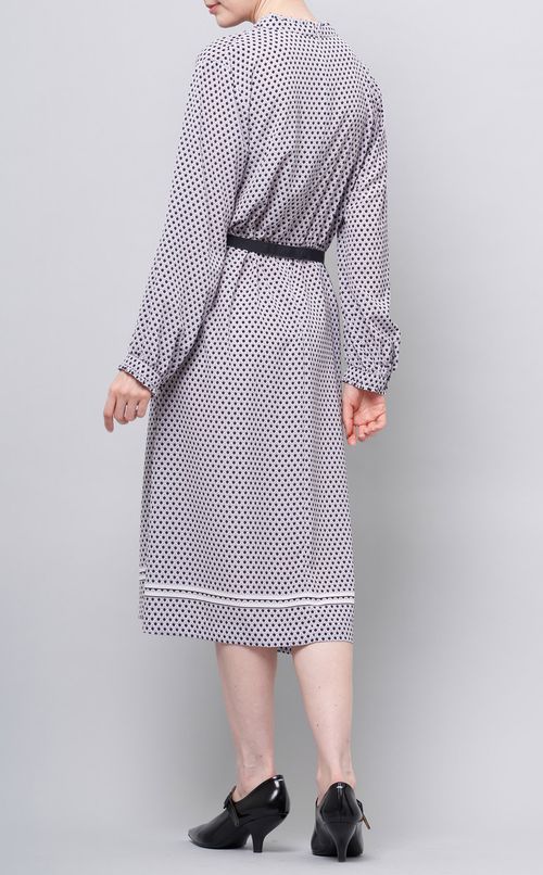 ジオメトリックパネルワンピース