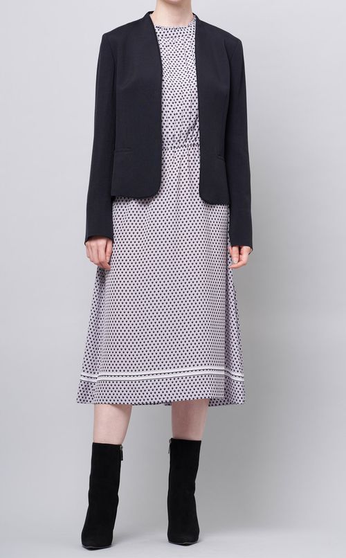 ジオメトリックパネルワンピース