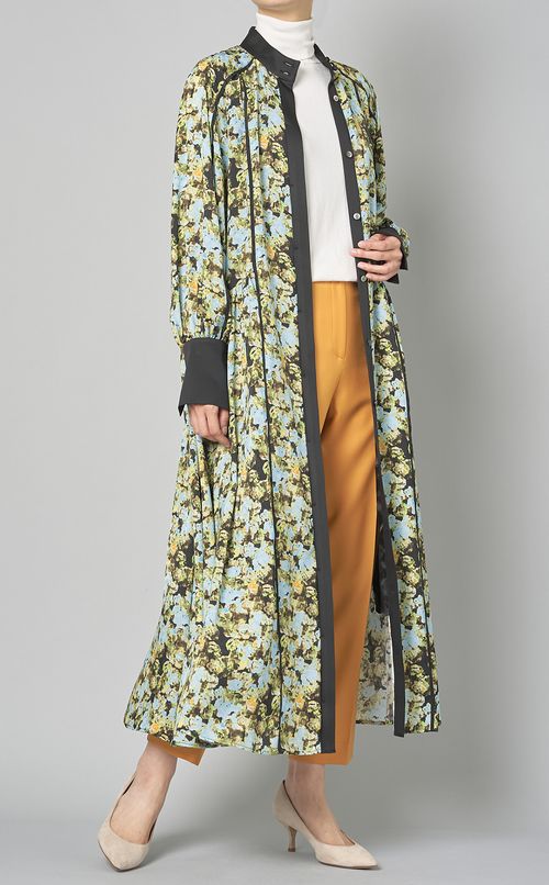 フラワープリントワンピース