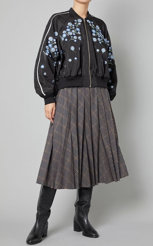 フラワー刺繍スカジャン