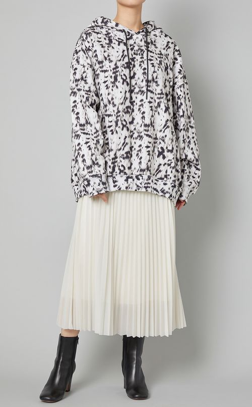 レオパードプリントスウェットプルオーバー