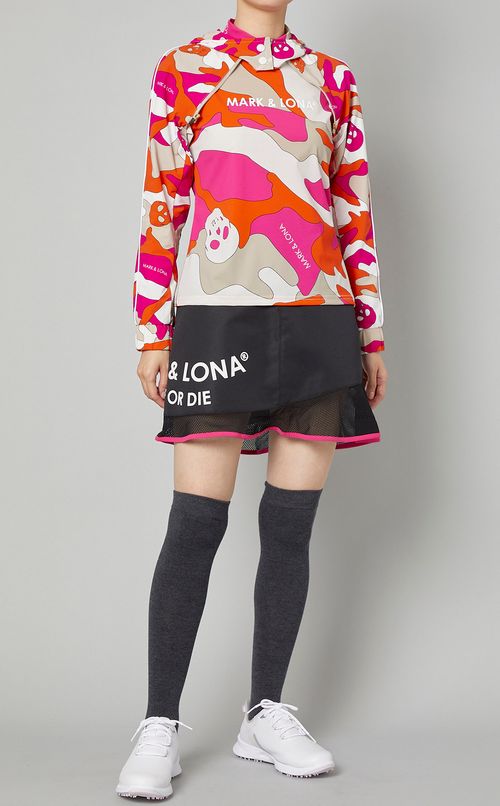 プリントミックスフーディパーカー