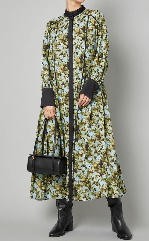 フラワープリントワンピース