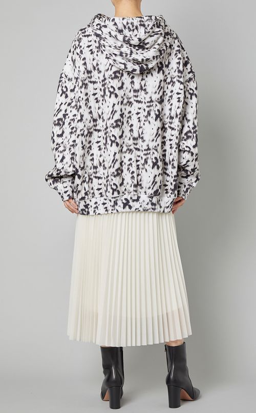 レオパードプリントスウェットプルオーバー