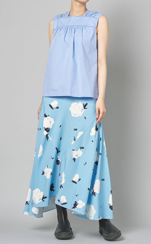 ノースリーブギャザートップス