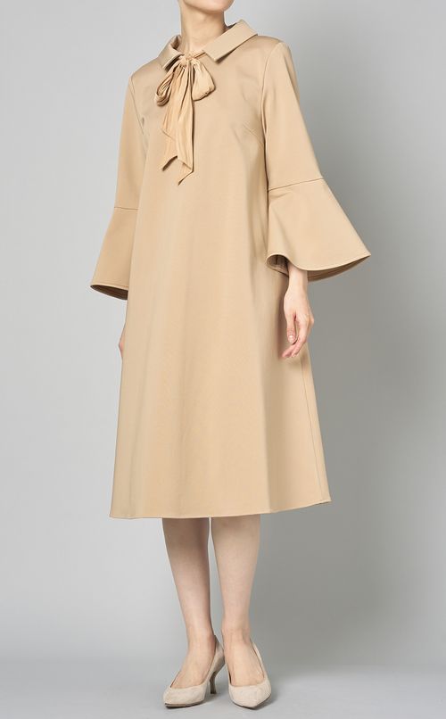 コンパクトジャージースカーフドレス