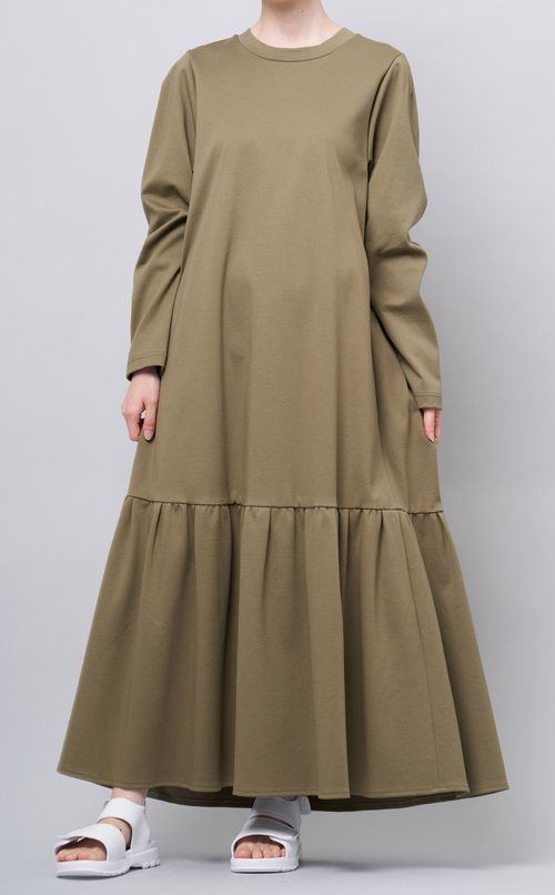 カットソーティアードワンピース