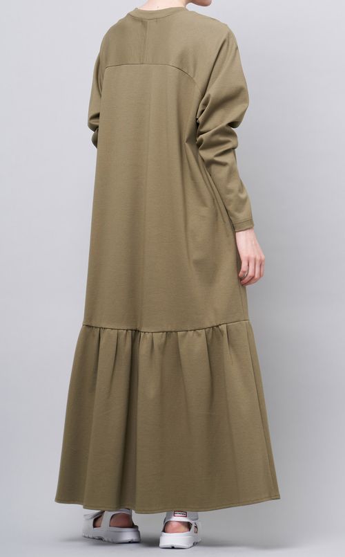 カットソーティアードワンピース