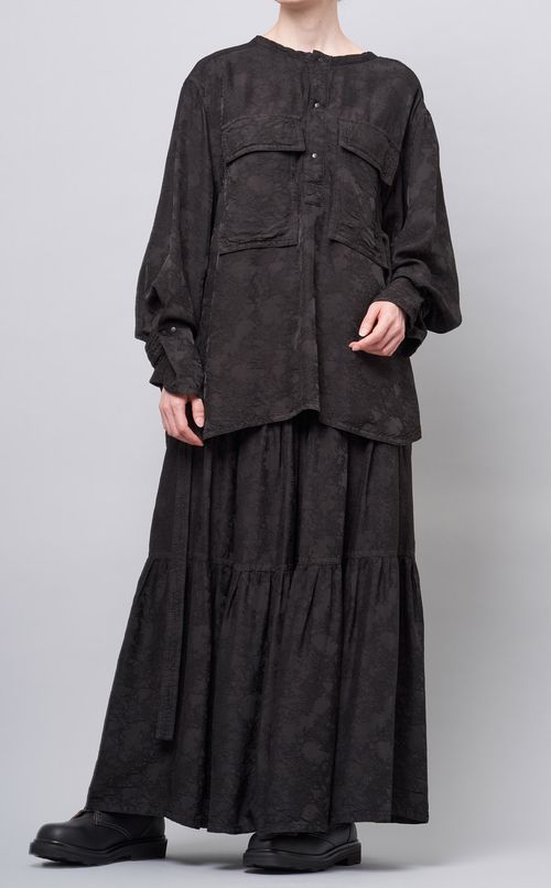 ジャカードオーバーサイズシャツ