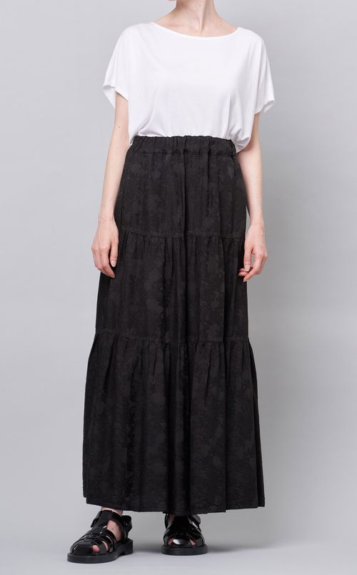 ジャカードティアードスカート
