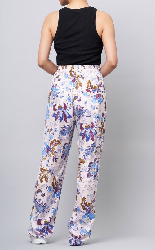 フラワープリントイージーパンツ