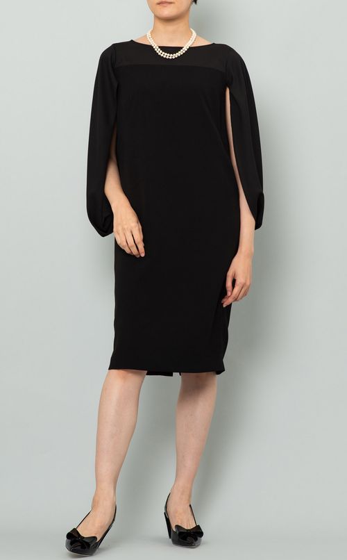 シアージョーゼットケープワンピース