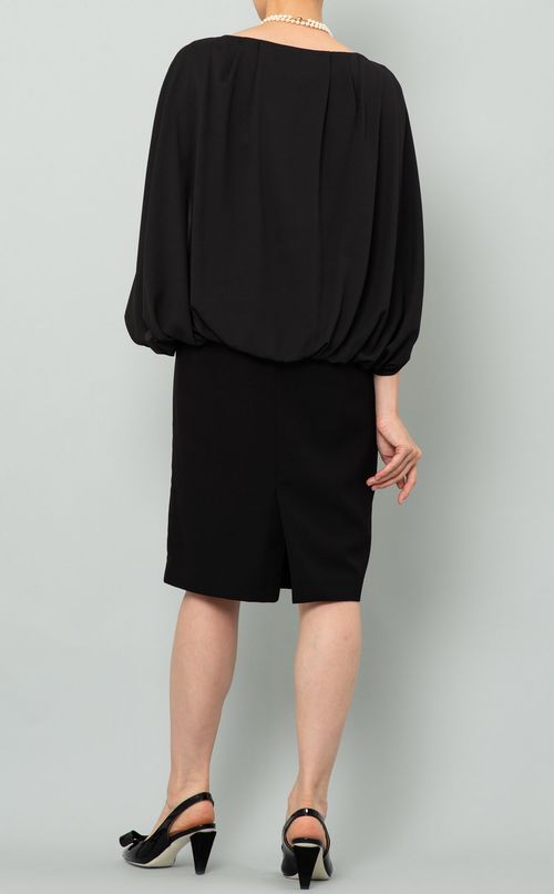 シアージョーゼットケープワンピース