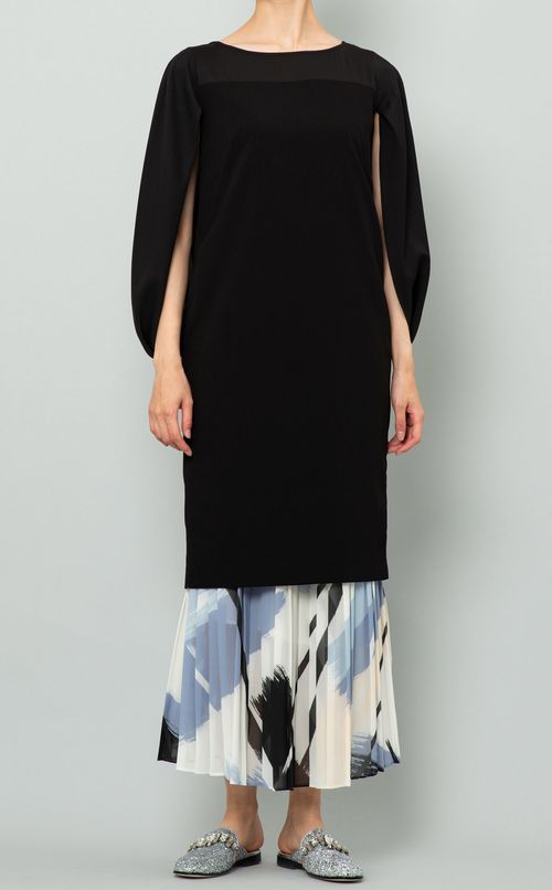 シアージョーゼットケープワンピース