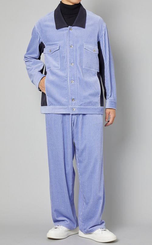 コーデュロイワイドテーパードパンツ