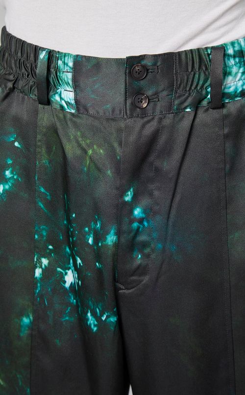 グラフィックプリントイージーパンツ