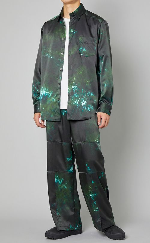 グラフィックプリントイージーパンツ