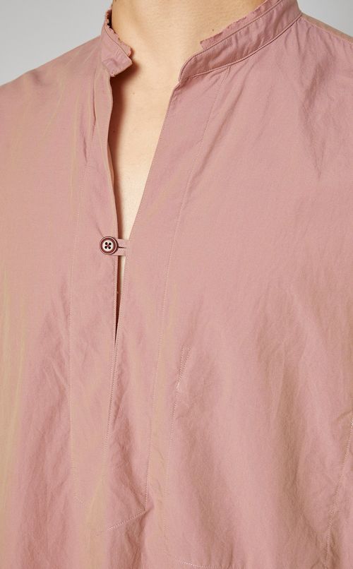 ウォッシュドシャンブレープルオーバーシャツ