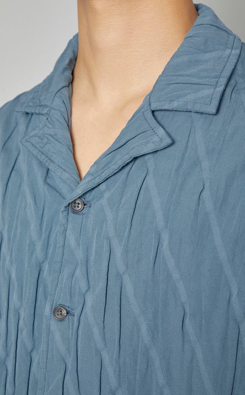 コットンプリーツシャツ