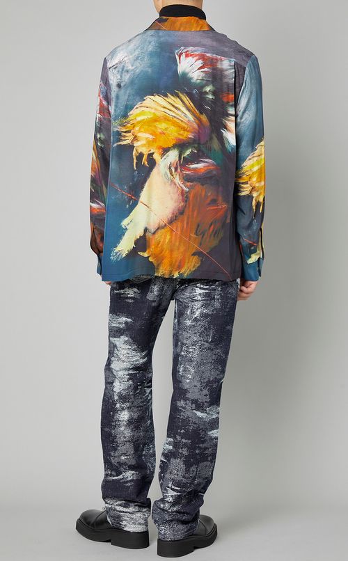 ペインティングプリントシャツ