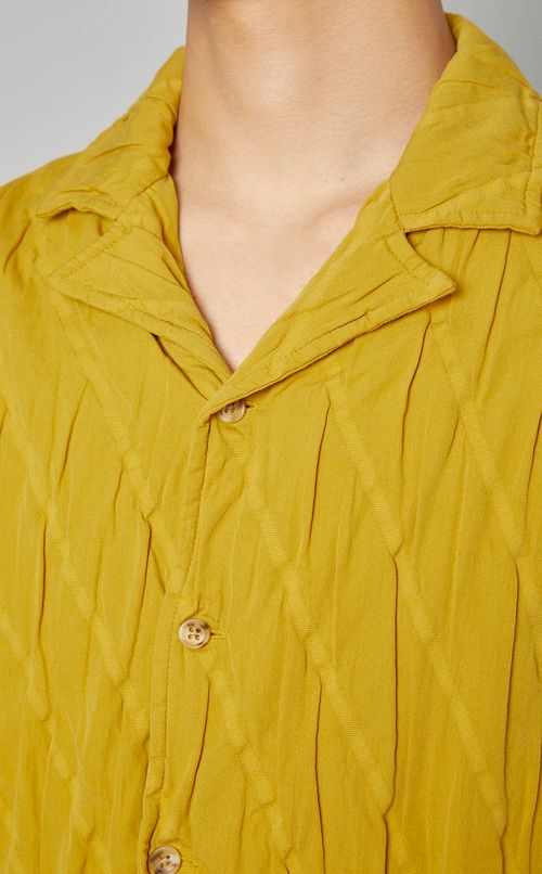 コットンプリーツシャツ