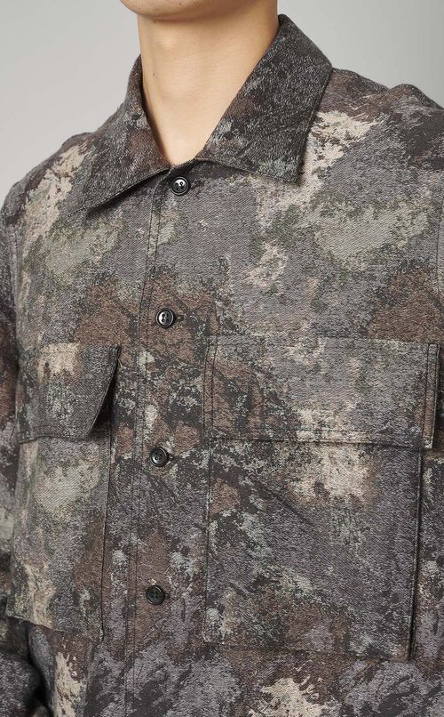 マルチジャカードロングシャツ