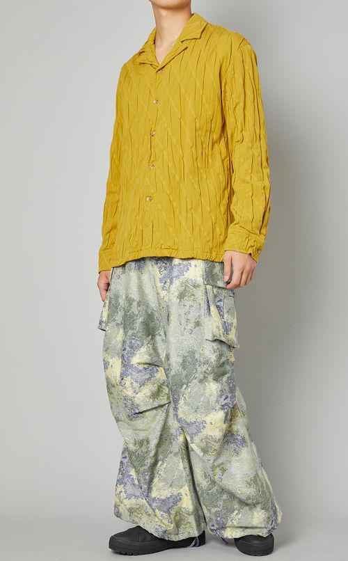 コットンプリーツシャツ