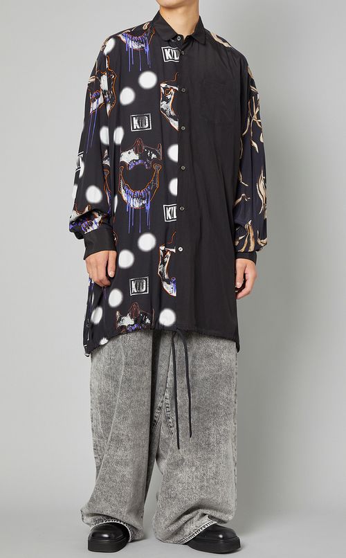 タックケミカルデニムパンツ