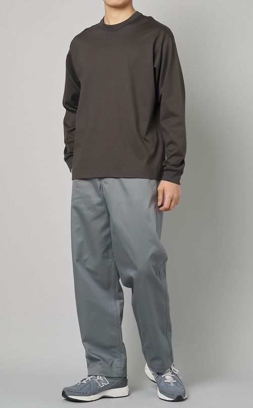 コットンジャージーロングTシャツ