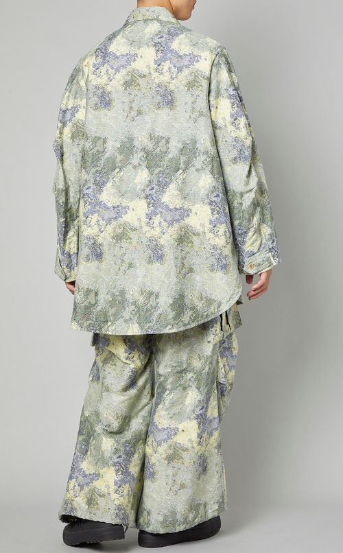 マルチジャカードロングシャツ