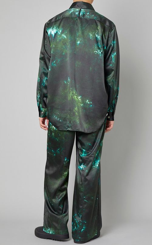 グラフィックプリントイージーパンツ