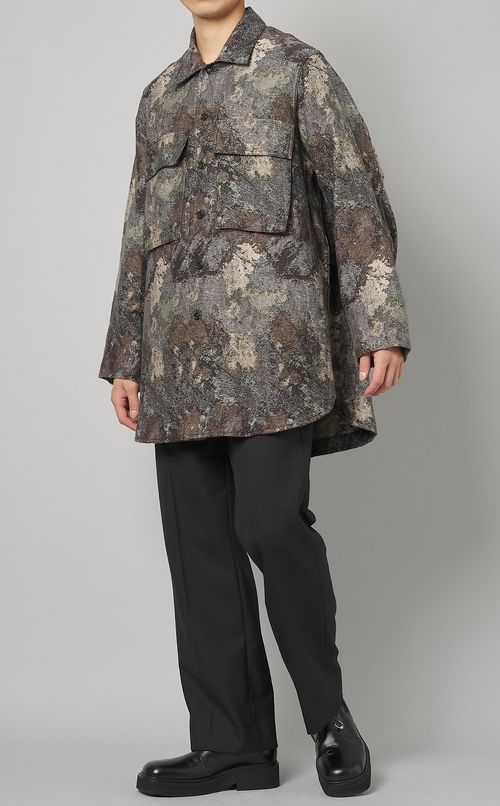 マルチジャカードロングシャツ