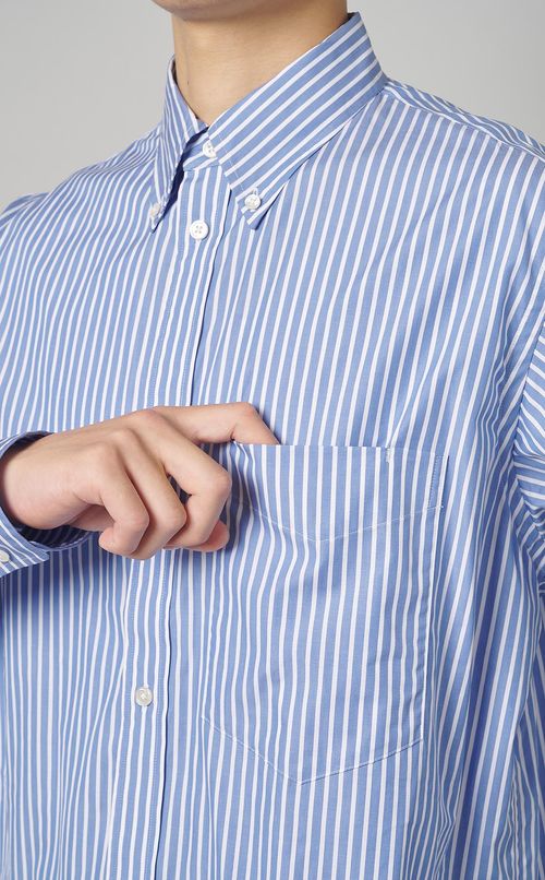 フィンクスコットンボタンダウンシャツ