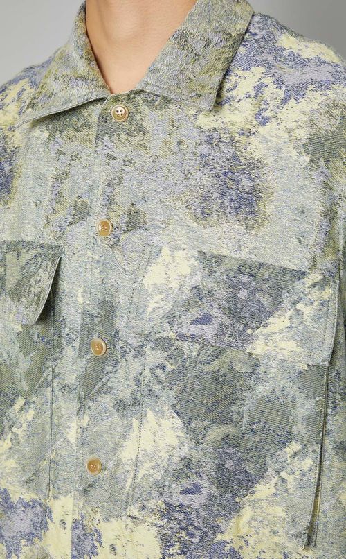 マルチジャカードロングシャツ