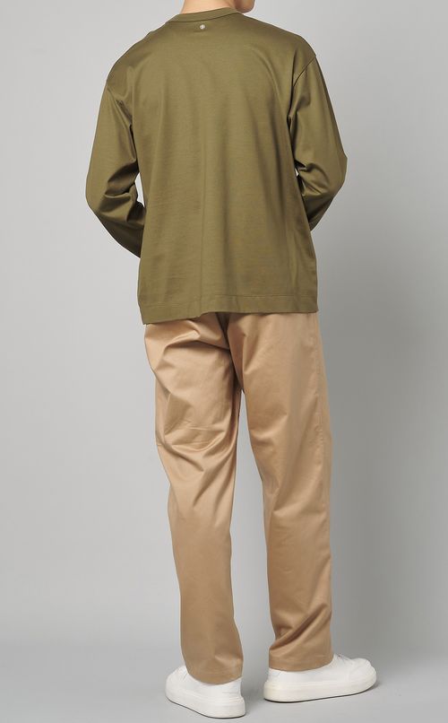 コットンジャージーロングTシャツ