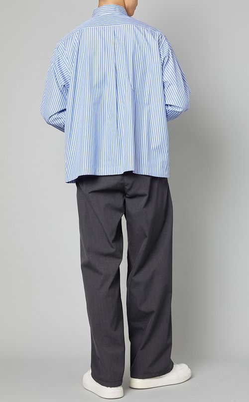 フィンクスコットンクロップドシャツ