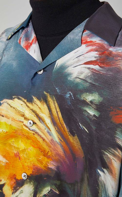 ペインティングプリントシャツ