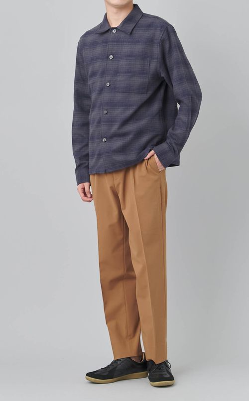 テクスチャーチェックシャツ