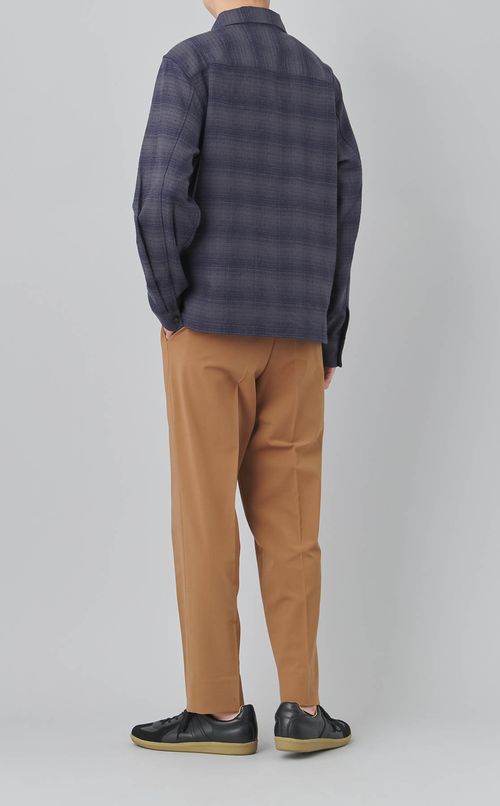 テクスチャーチェックシャツ