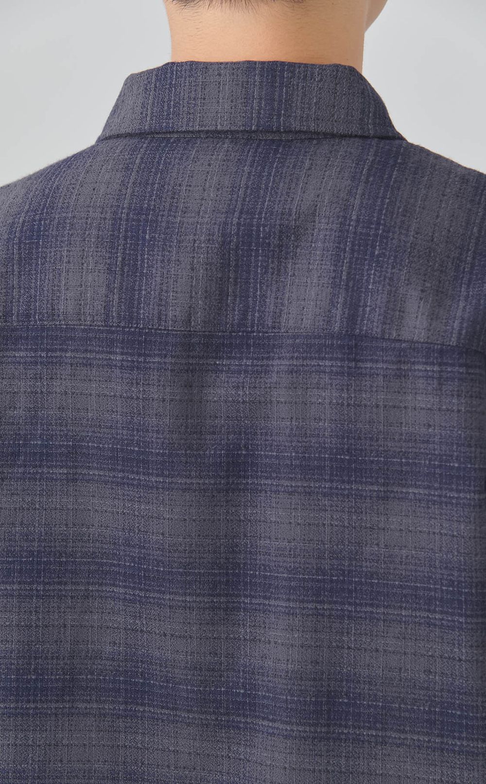 テクスチャーチェックシャツ