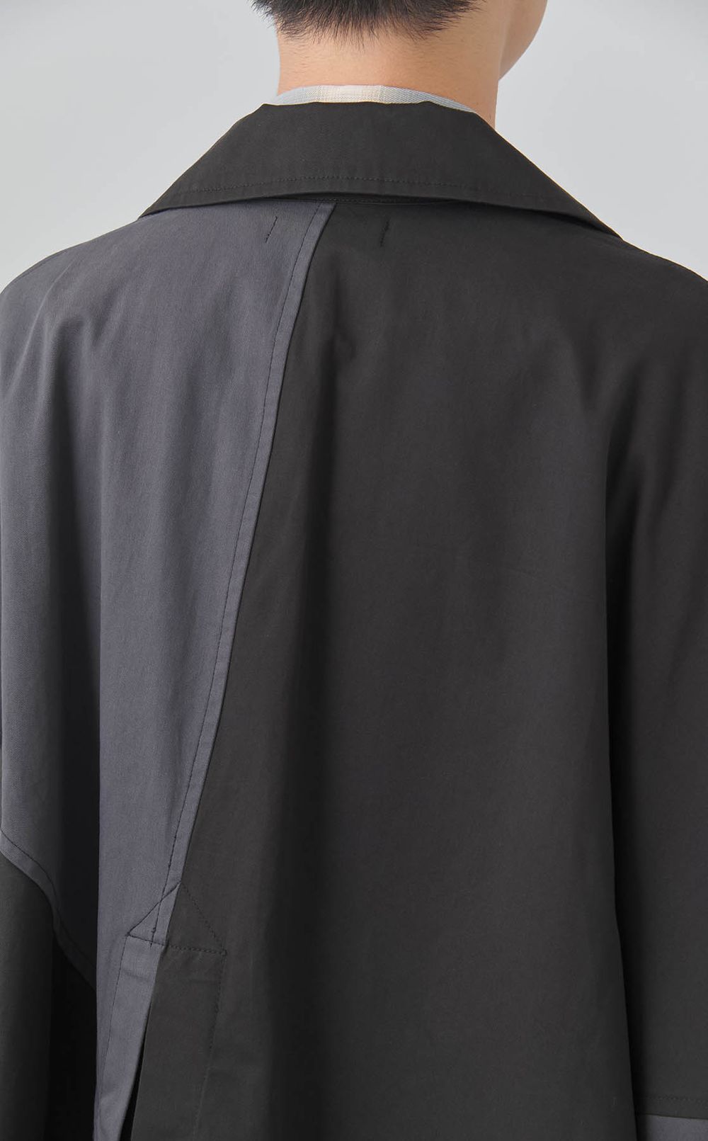 パッチワークトレンチポンチョ